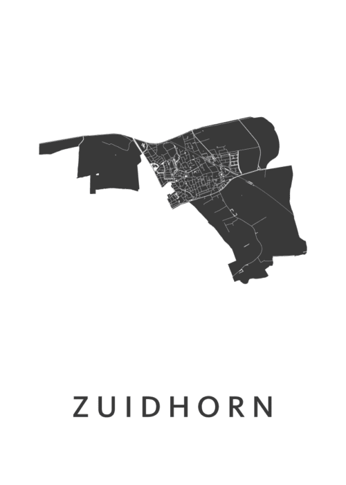 Zuidhorn Kaart Poster