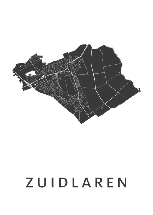Zuidlaren Kaart Poster