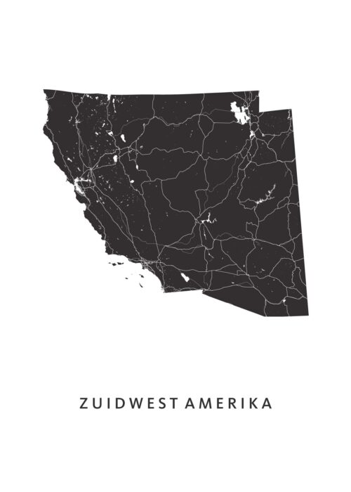 Zuidwest Amerika kaart