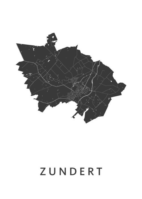 Zundert Kaart Poster