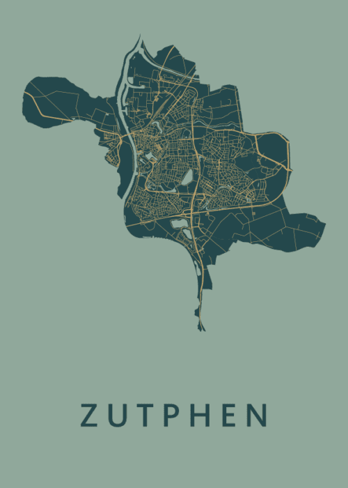 Zutphen Amazon Stadskaart Poster Kopen