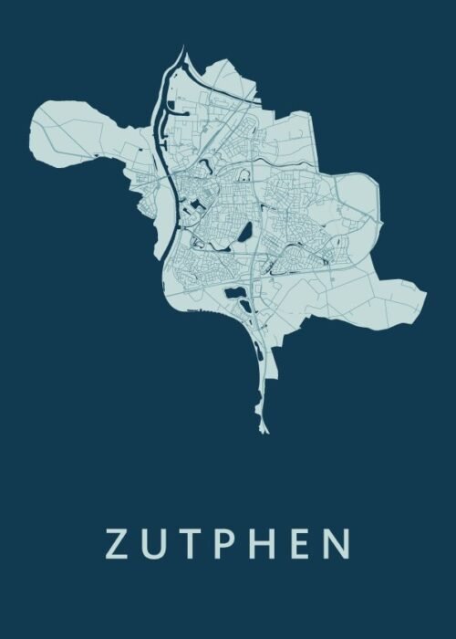 Zutphen Feldgrau Stadskaart Poster Kopen
