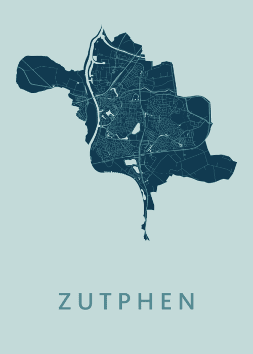 Zutphen Mint Stadskaart Poster Kopen