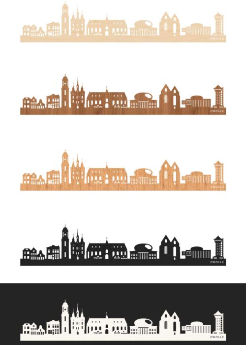 Duurzame Houten Skyline van Zwolle
