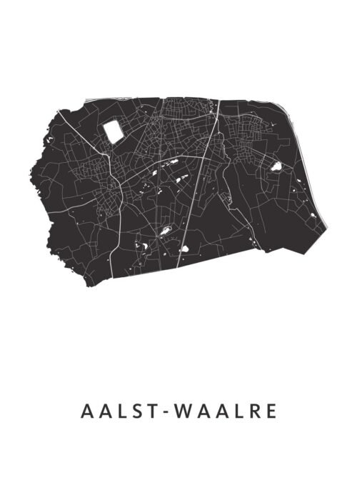 Aalst-Waalre Stadskaart Poster Kopen