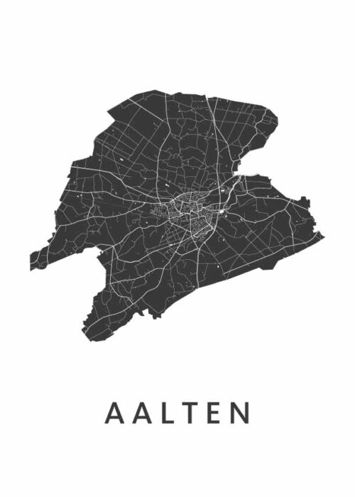 Aalten Stadskaart poster | Kunst in Kaart
