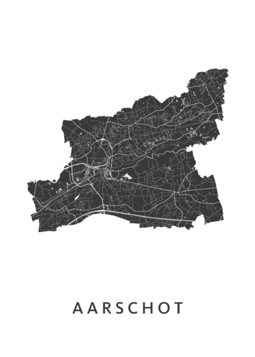 Aarschot Kaart Poster