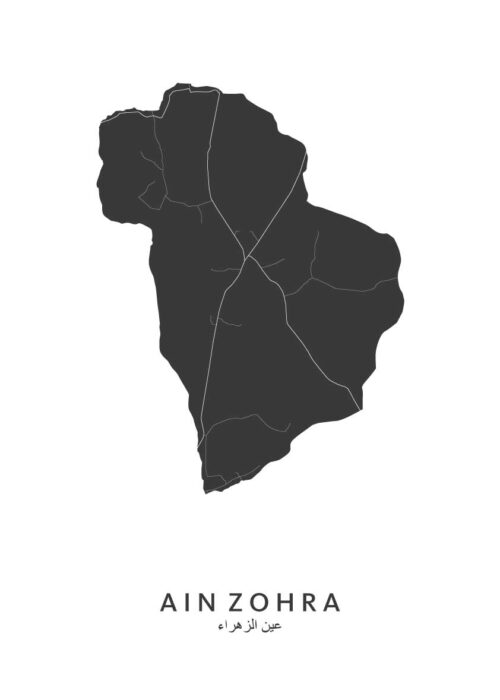 Ain Zohra Kaart Poster