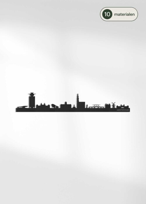 Houten Skyline van Amsterdam