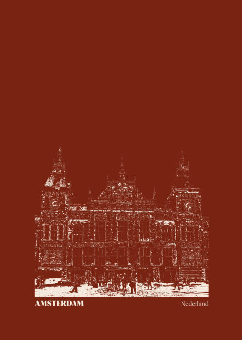 Amsterdam - Stillorange Illustratie