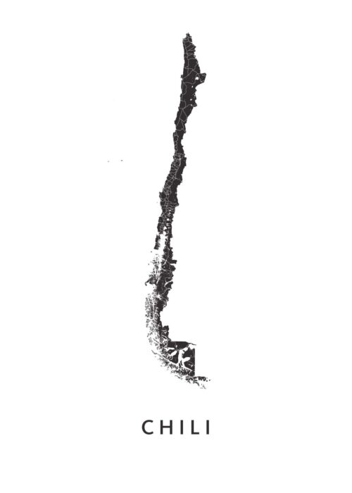 Chili landkaart poster
