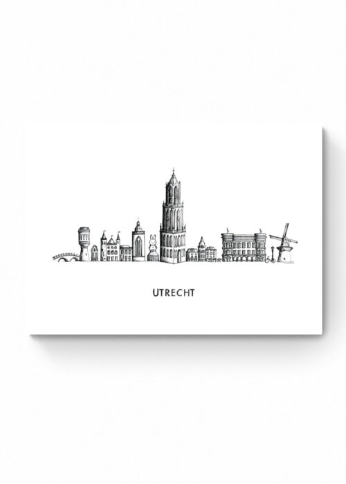 Skyline van Utrecht Poster Print