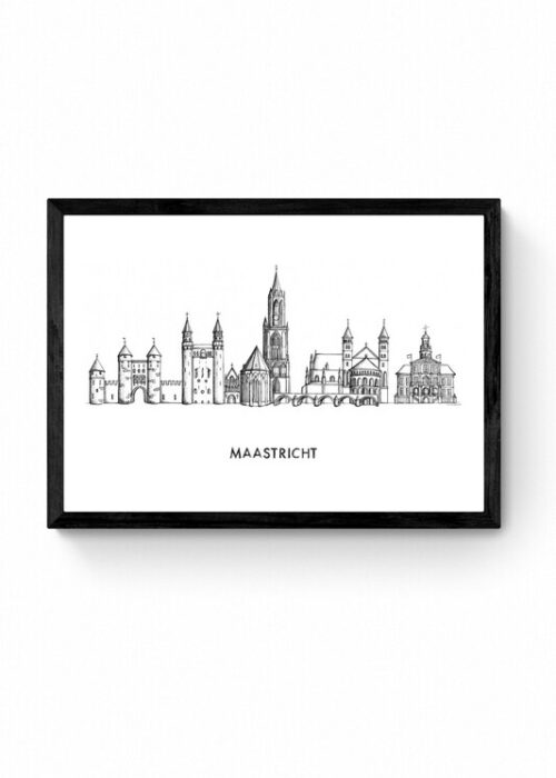 Skyline van Maastricht Poster Print
