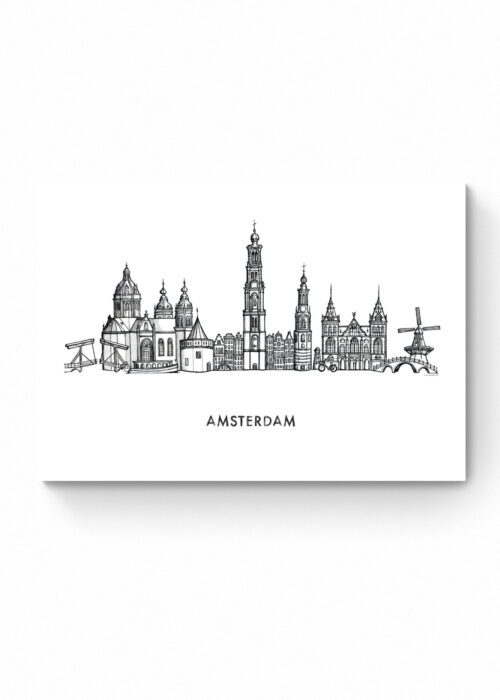 Skyline van Amsterdam Poster Print
