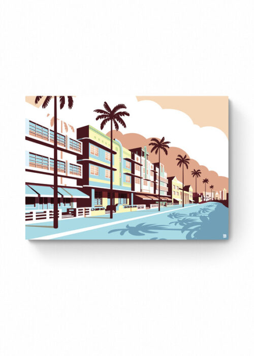 Miami - Ocean Drive — Stadsgezicht Print