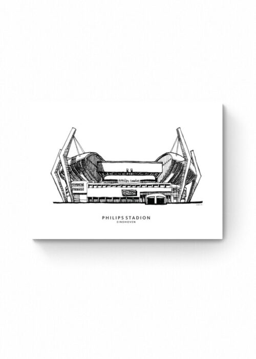 Philips Stadion - Eindhoven lijntekening print