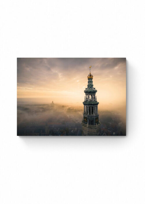 Lange Jan in de mist — Fotografie Poster