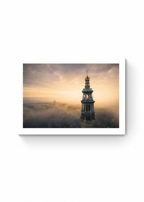 Lange Jan in de mist - Middelburg - Stadsfotografie - Poster