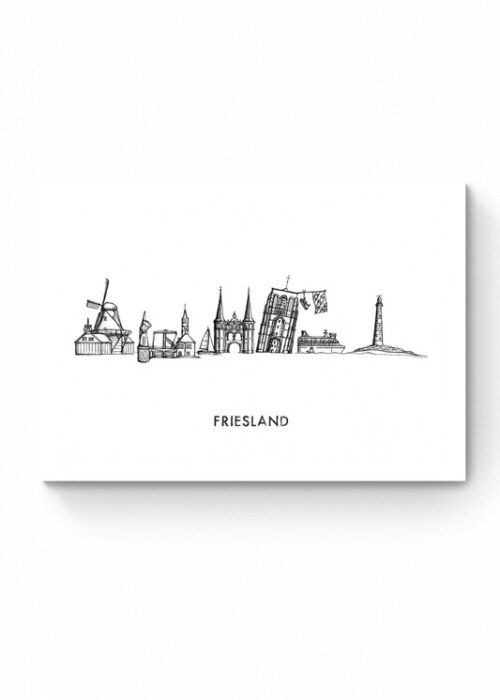 Skyline van Friesland Poster Print