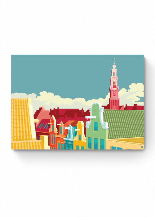 Amsterdam - Westerkerk — Stadsgezicht Print