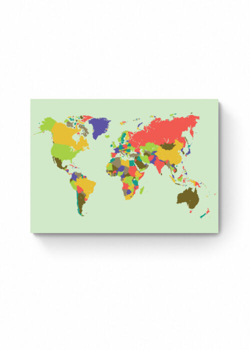 Wereldkaart Mozaïek Summer