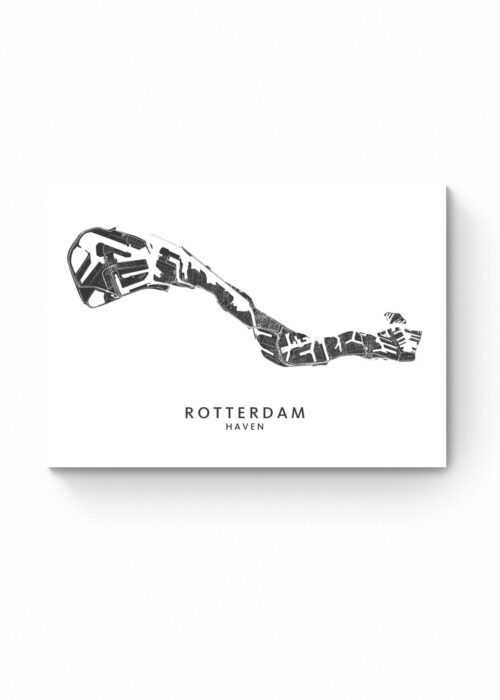 Rotterdam - haven Wijkkaart Poster