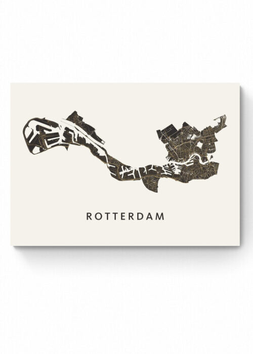 Kunst in Kaart poster ingelijst