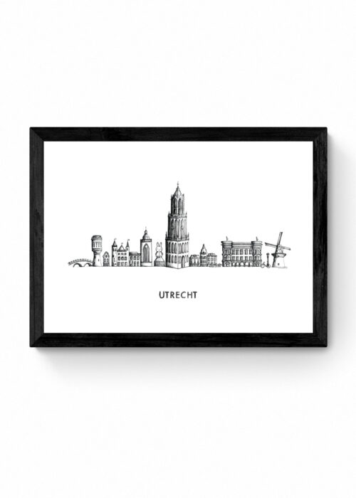 Skyline van Utrecht Poster Print