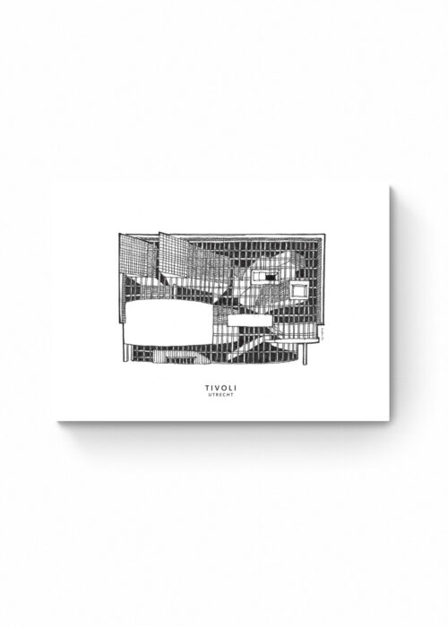 Tivoli - Utrecht lijntekening print