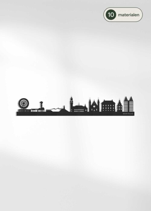 Houten Skyline van Den Haag