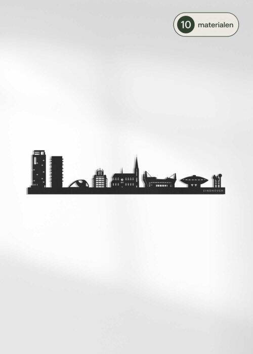 Houten skyline van Eindhoven - verkrijgbaar in 10 materialen