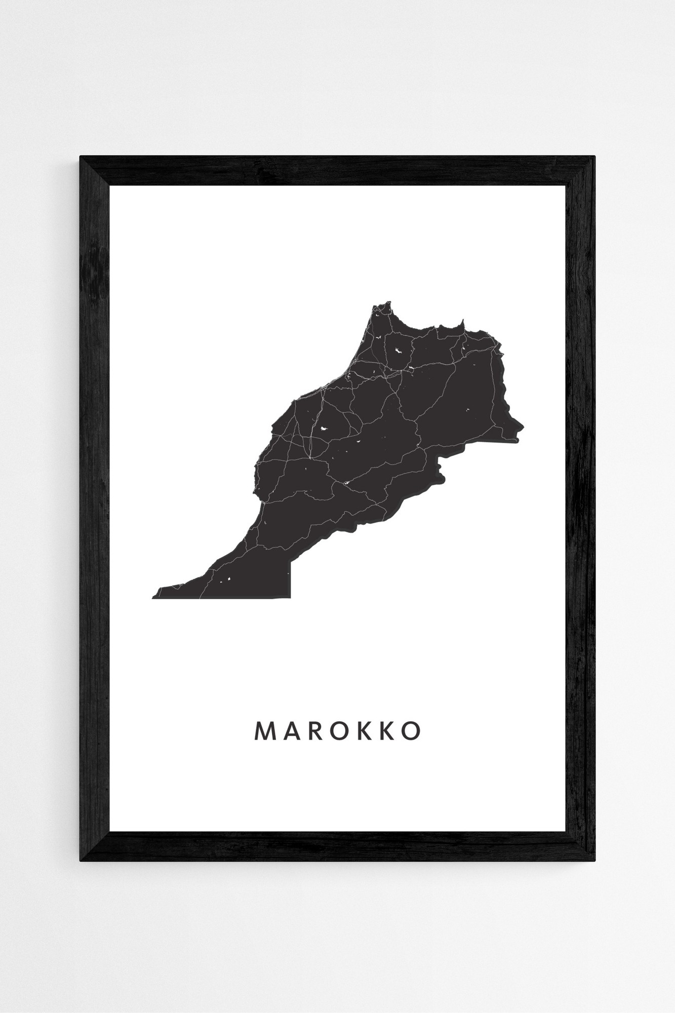 Marokaanse stadskaart posters
