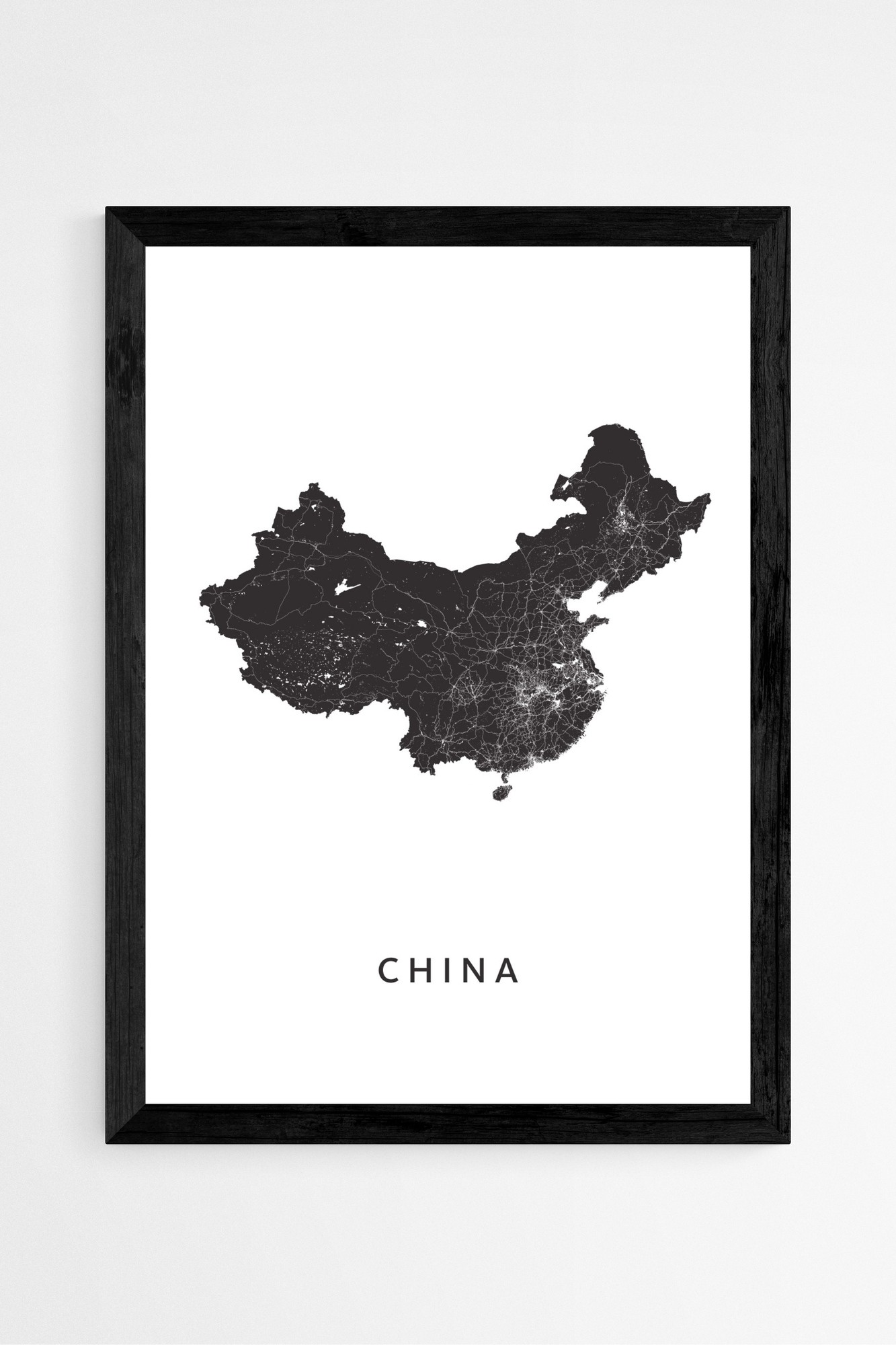 Chinese stadskaart posters