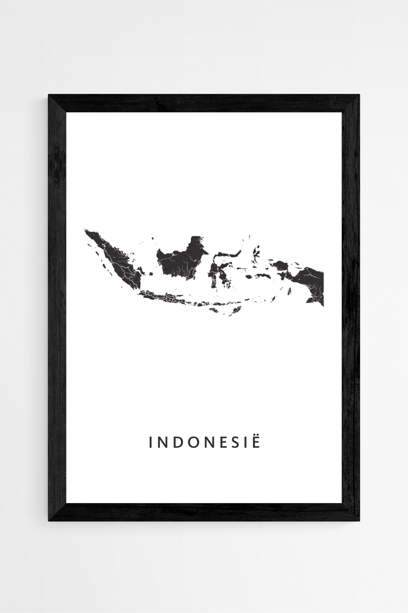 Indonesische stadskaart posters