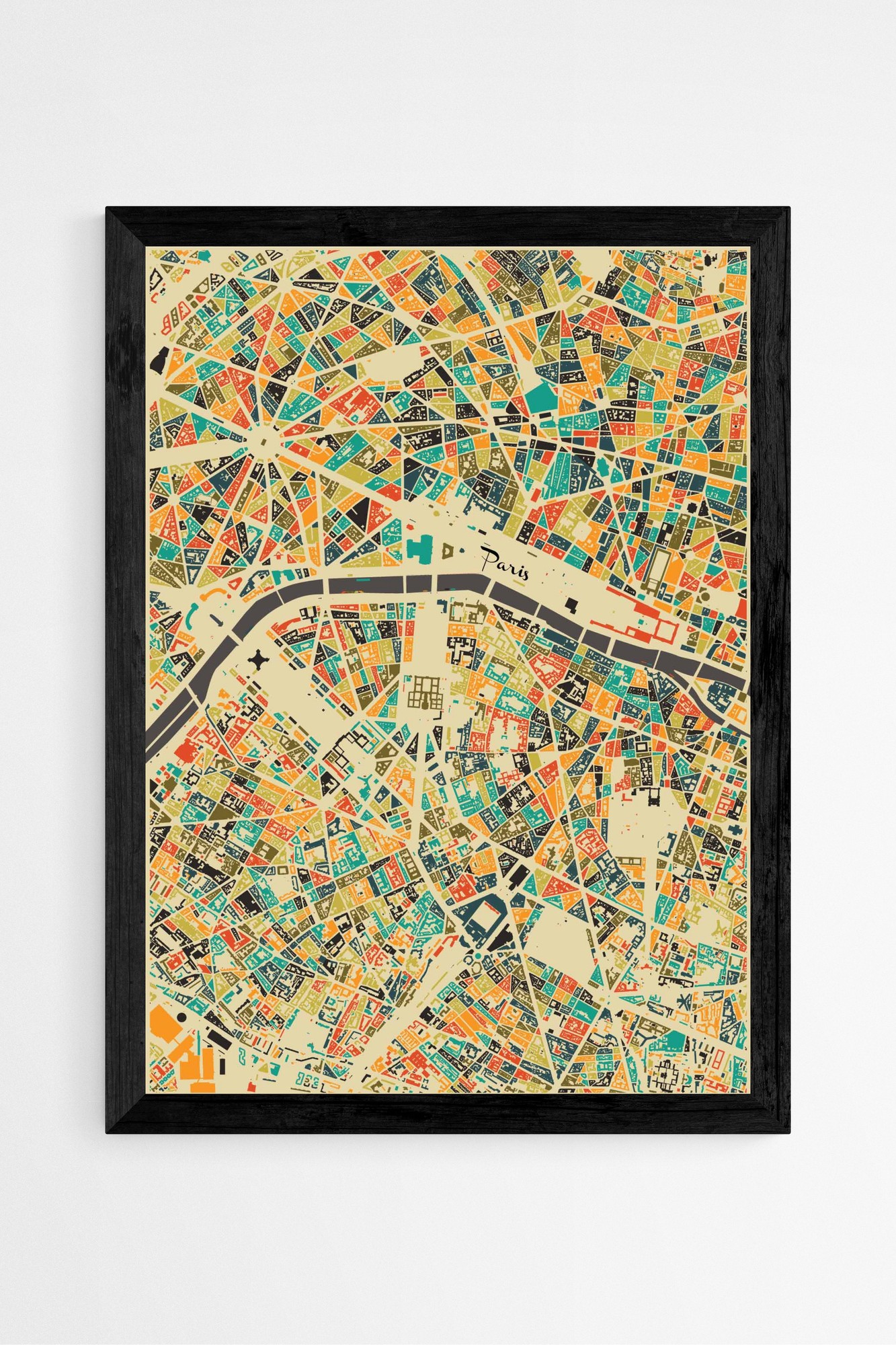 Franse stadskaart posters
