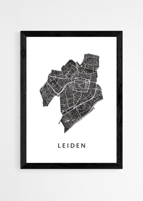 Kunst in Kaart poster ingelijst