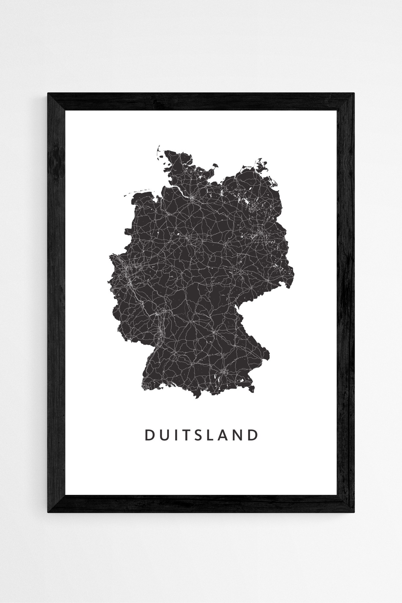 Duitse stadskaart posters