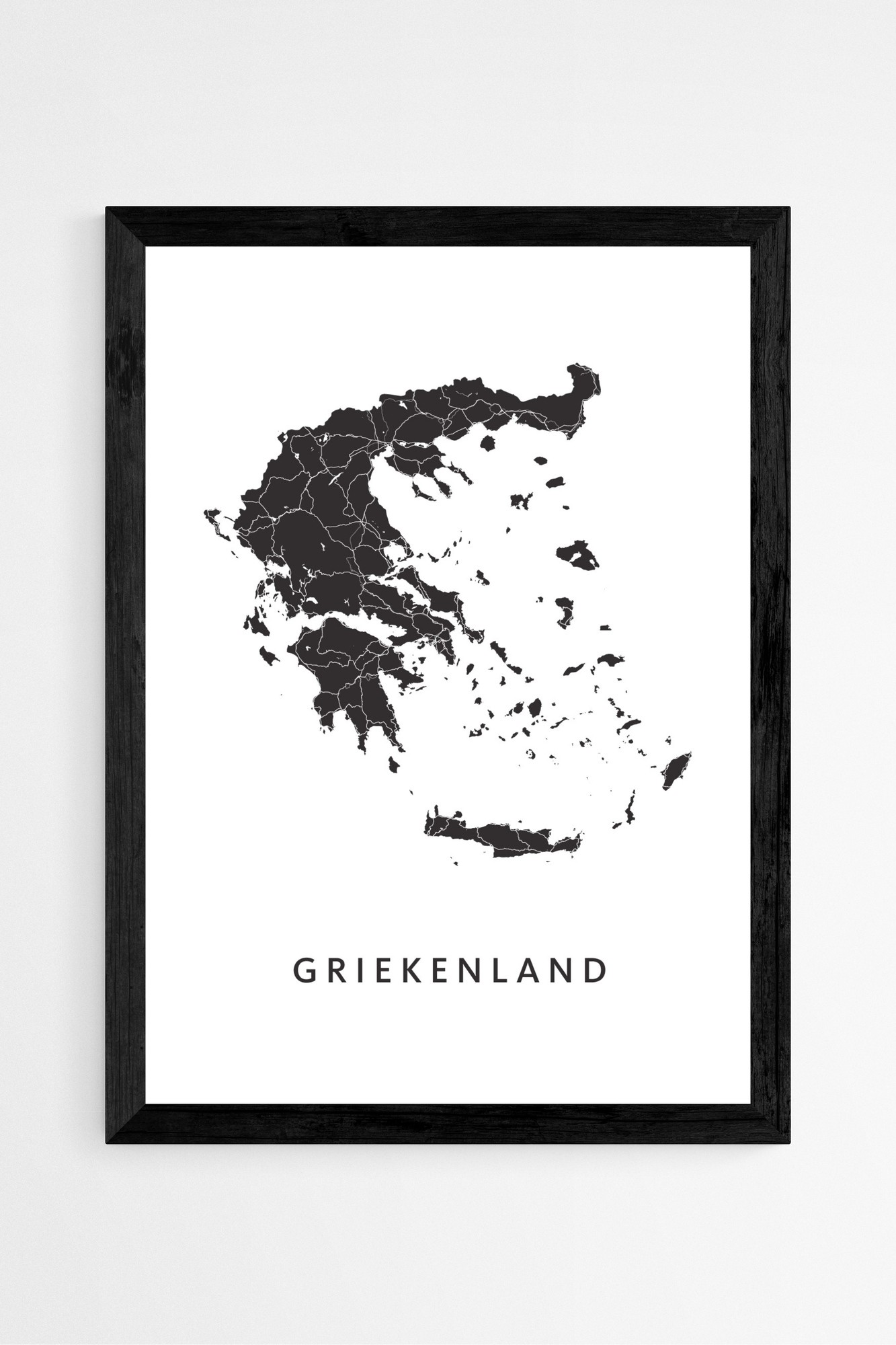 Griekse stadskaart posters
