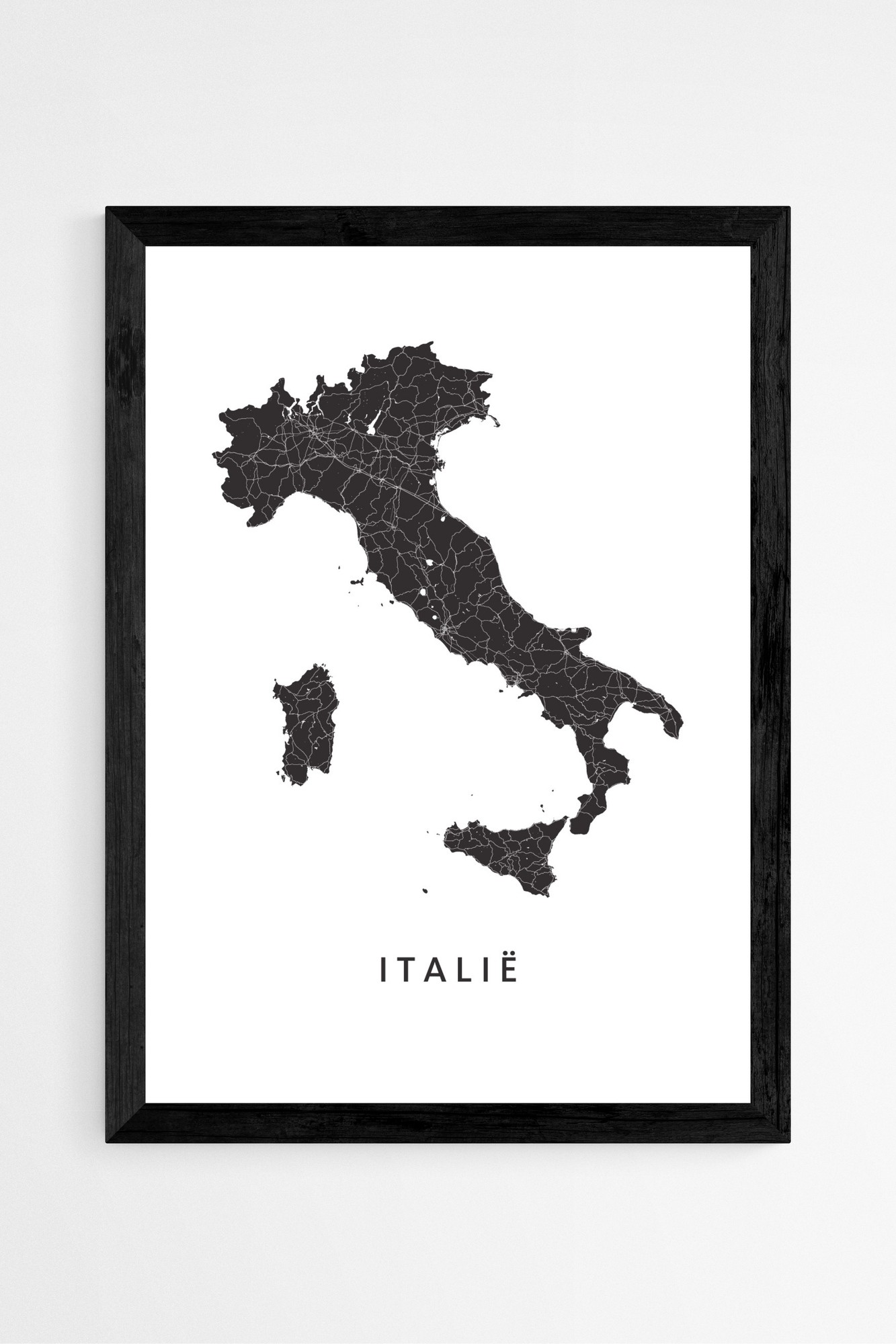 Italiaanse stadskaart posters