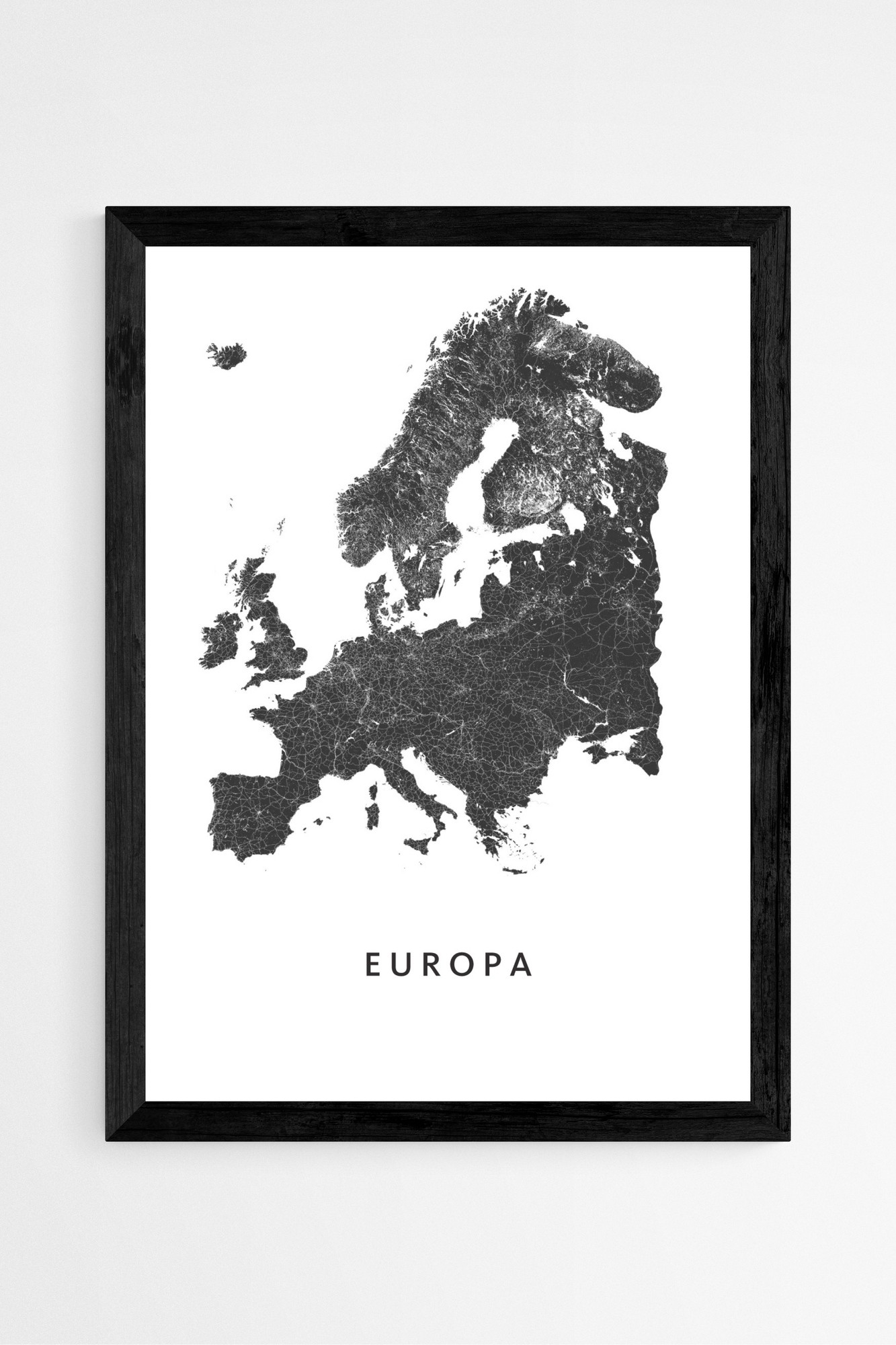 Europese stadskaart Posters
