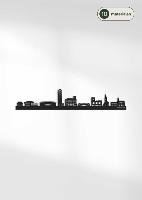 Houten skyline van Enschede - verkrijgbaar in 10 materialen