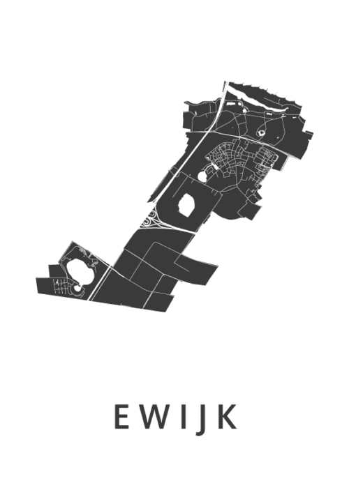 Ewijk Stadskaart Poster Kopen
