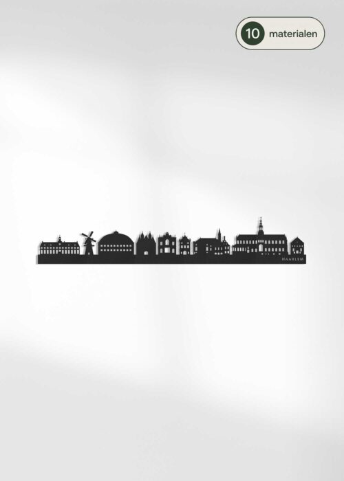 Houten skyline van Haarlem - verkrijgbaar in 10 materialen