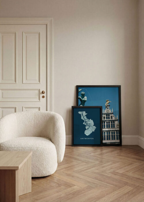 Antwerpen Ingelijste Poster