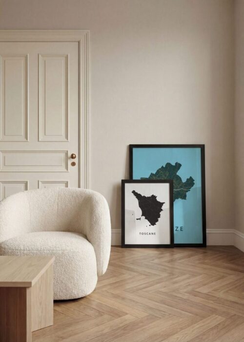 Toscane Regiokaart Ingelijste Poster