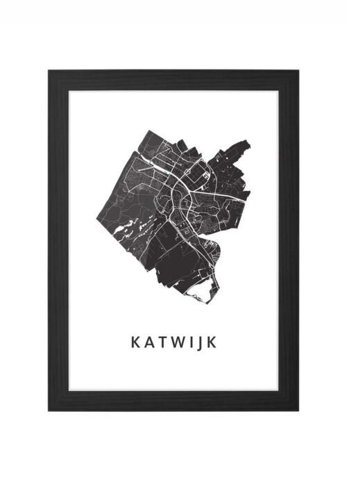 Katwijk White Ingelijst in Zwart lijst Kopen | Kunst in Kaart