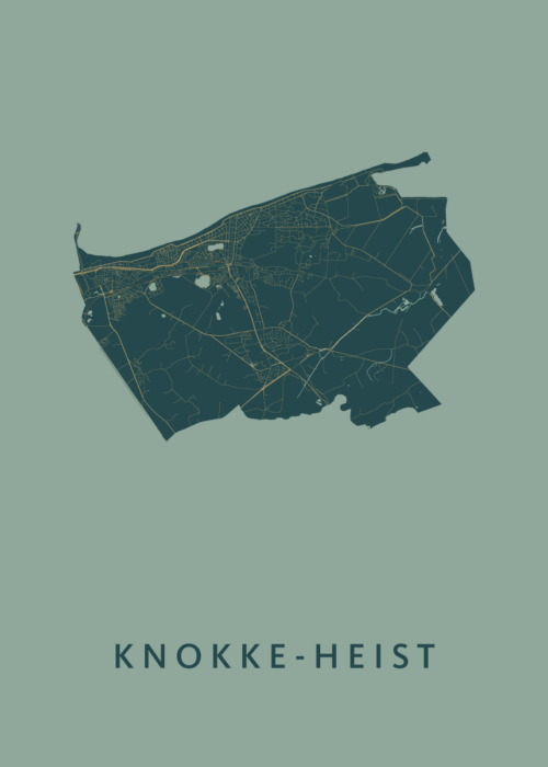 Knokke-Heist Amazon Stadskaart Poster Kopen