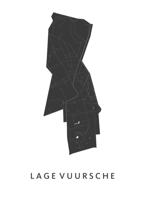 Lage Vuursche Stadskaart Poster Kopen