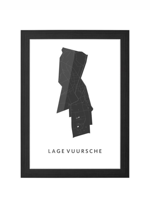 Lage Vuursche Ingelijst in Zwart lijst Kopen | Kunst in Kaart