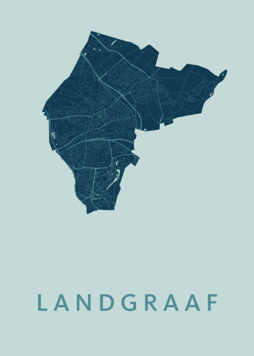 Landgraaf Stadskaart poster Mint